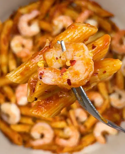 Arrabiata Pasta with Schrimp 🍤