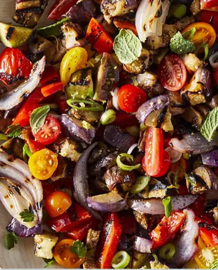 Grilled Eggplant Salad