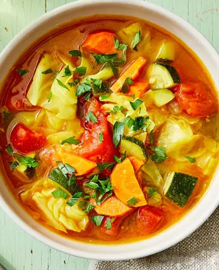 Comforting Cabbage Soup with Ginger
