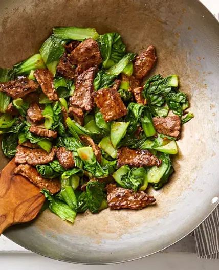 Beef Stir-Fry with Baby Bok Choy & Ginger