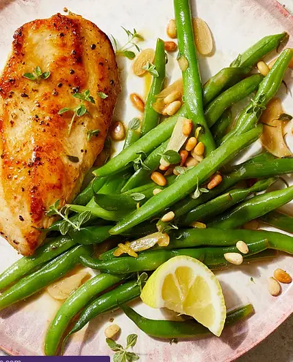 Lemon-Garlic Chicken with Green Beans