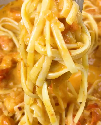 Creamy Tuscan Scampi Pasta