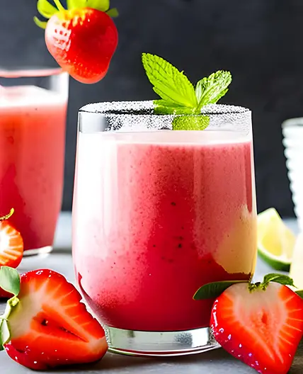 Strawberry Bliss Creamy Agua Fresca