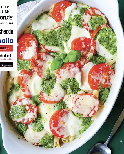 Nudelgratin Tomate-Mozzarella