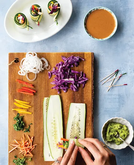 Cucumber summer rolls