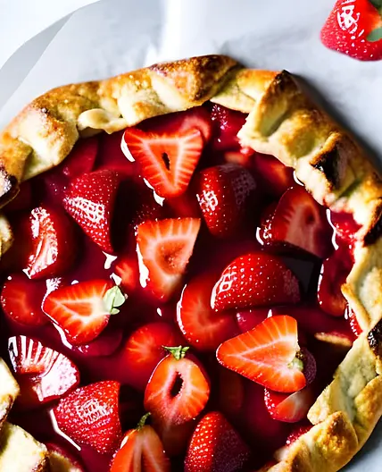 Rustic Strawberry Galette