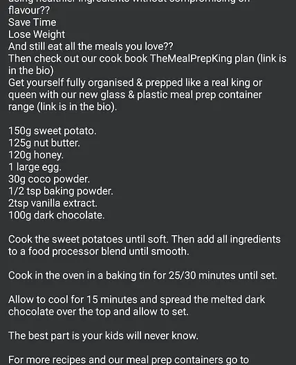 Sweet potato chocolate brownie