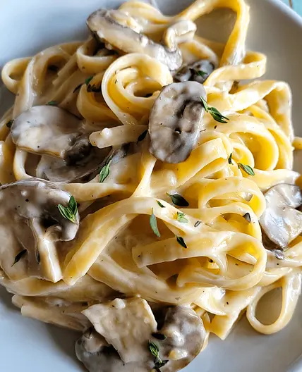 Mushroom Mascarpone Pasta