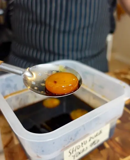 Soy Cured Egg Yolks