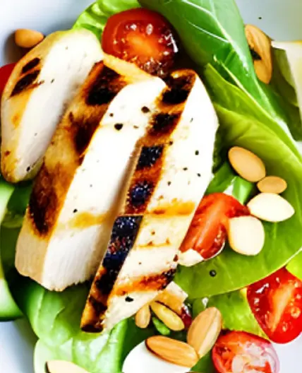 Salade de légumes et poulet