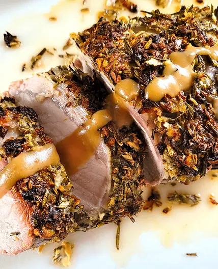 Roasted Rosemary Pork Loin & Gravy
