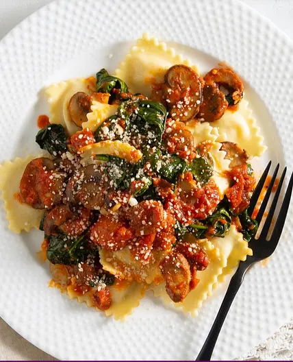Easy Mushroom-Cheese Ravioli