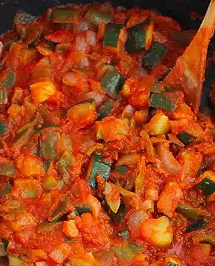 Pisto con berenjena o samfaina