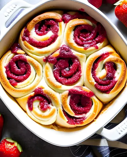 Strawberry Cinnamon Rolls
