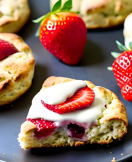 Fresh Strawberry Scones