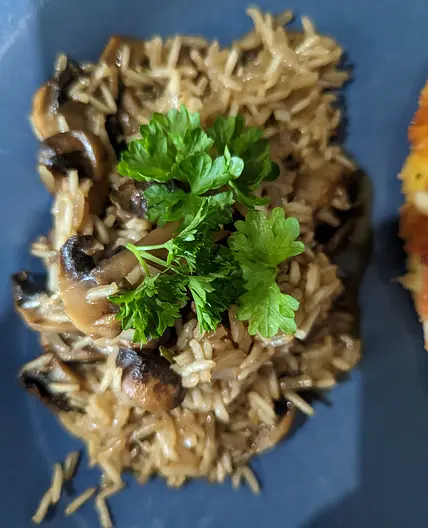 Herbed Mushroom and Rice Foil Packs