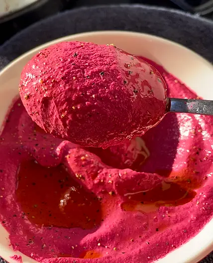 THE PINKEST BEETROOT HUMMUS