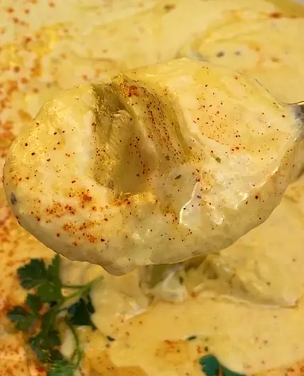 ROASTED GARLIC + ARTICHOKE DIP