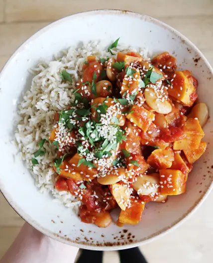 Sweet potato and Butterbean Curry