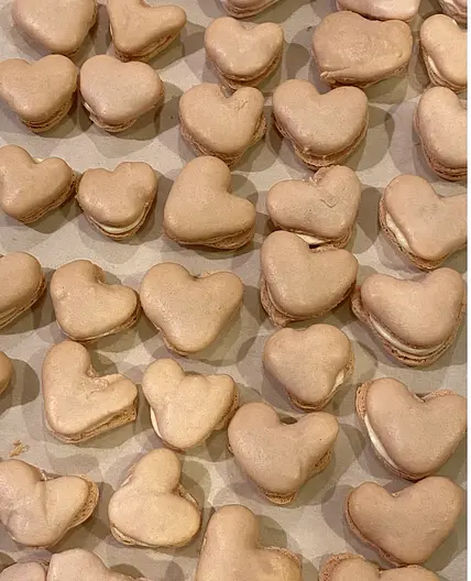 Heart Macarons