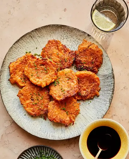 Mini kimchi pancakes
