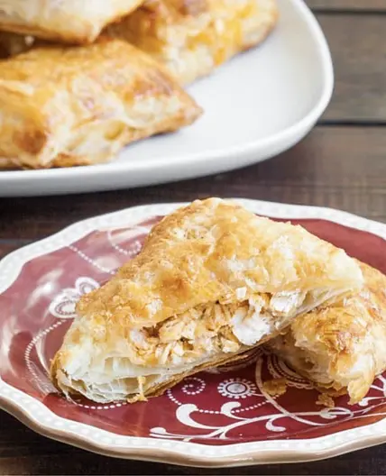 Buffalo Chicken Puff Pastry Pockets