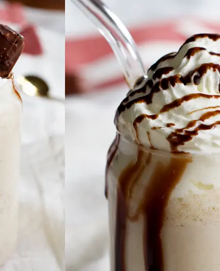3 ingredient instant Kinder Bueno Milkshake