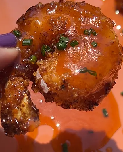 Spicy Honey Butter Air Fryer Shrimp