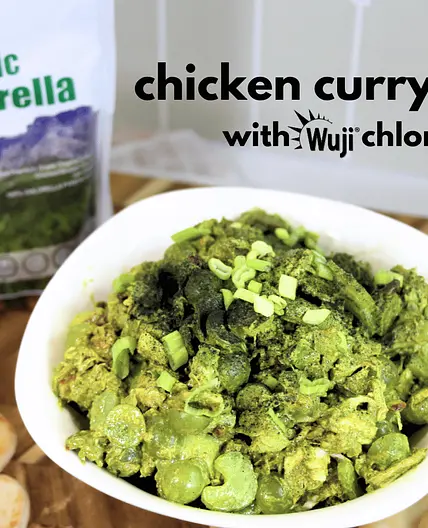 Chicken Curry Chlorella Salad