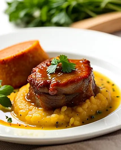 Osso Buco with Saffron Risotto
