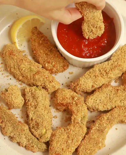 Air Fryer Avocado Fries (vegan, gluten free)