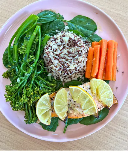 Zesty Salmon with Quinoa Crunch and Veggie Vibrance