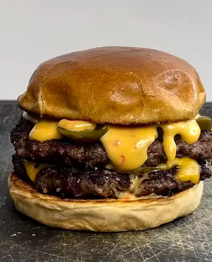 McDonald's double chili cheese burger