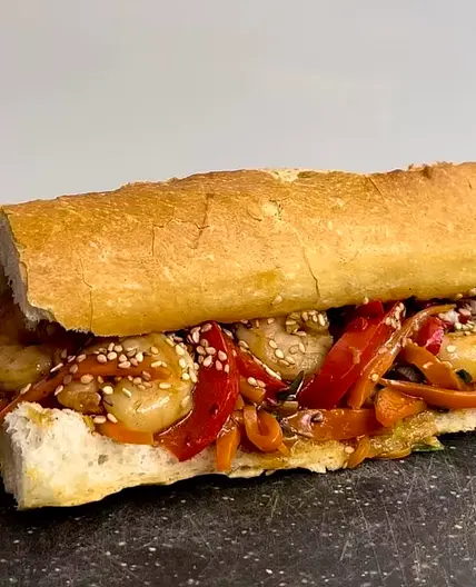 Garnelen Teriyaki Sandwich