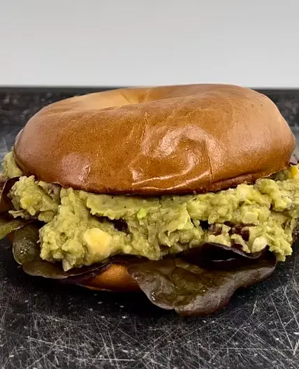 Süß-salziger Kichererbsen Bagel