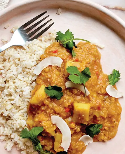 Coriander Spiced Red Lentils
