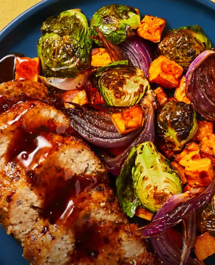 Balsamic-Glazed Pork Meatloaves