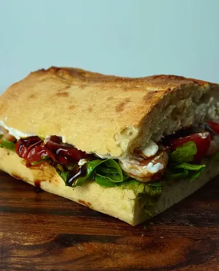 Pesto Garnelen Sandwich