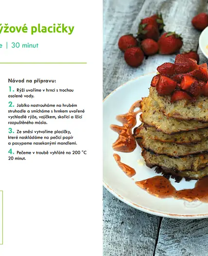 Jablečné rýžové placičky