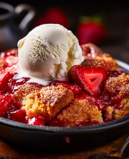 Strawberry Cobbler 🍓