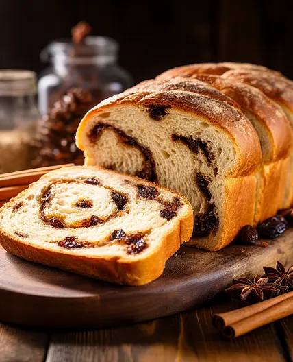 Fluffy Cinnamon Raisin Bread