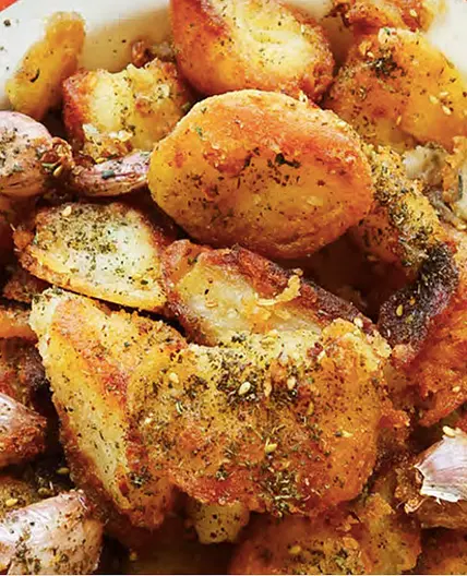 Crispy roast potatoes with rosemary, za'atar and salsa verde - Ottolenghi
