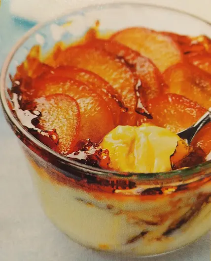 Crème caramélisée aux prunes
