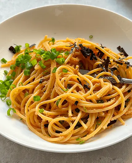 Tarako Pasta with Butter & Soy Sauce (たらこパスタ)