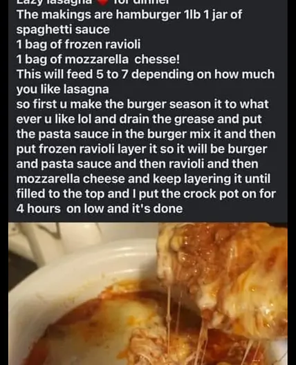 Crockpot Ravioli