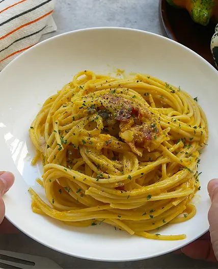 Creamy Kabocha Pasta