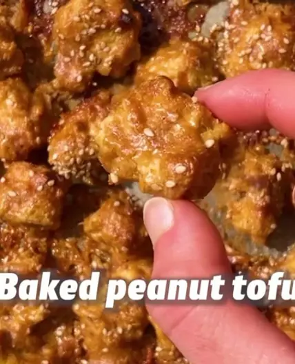 Tofu au beurre de cacahuète