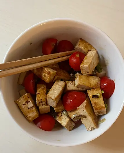 Simple Smoked Tofu Salad