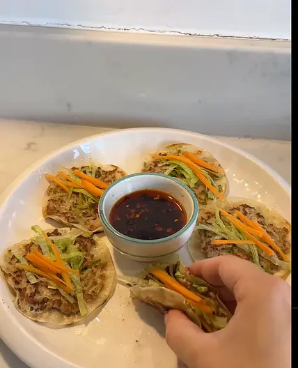 dumpling tacos