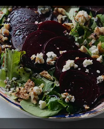 Bread Salad with Kale, Beets and Blue Cheese